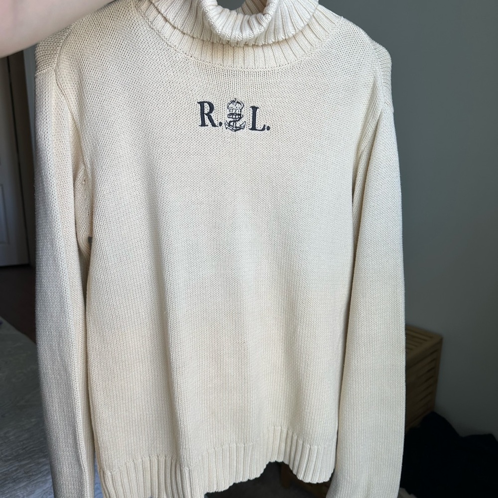 Polo Ralph Lauren Cream Turtleneck Sweater
